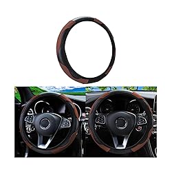 Car Steering Wheel Cover, Universal Microfiber PU