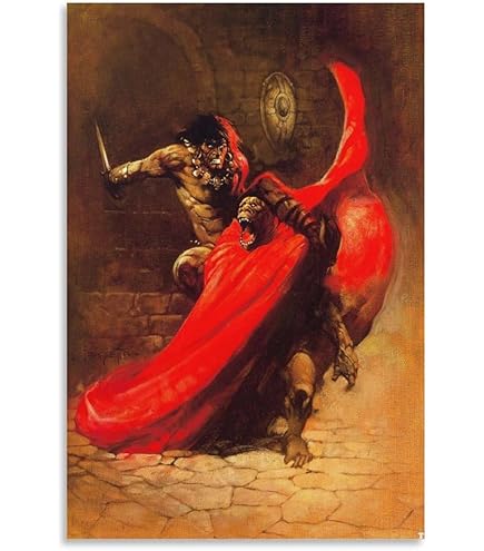 Amazon.com: Death Dealer by Frank Frazetta Poster Viking On Horse