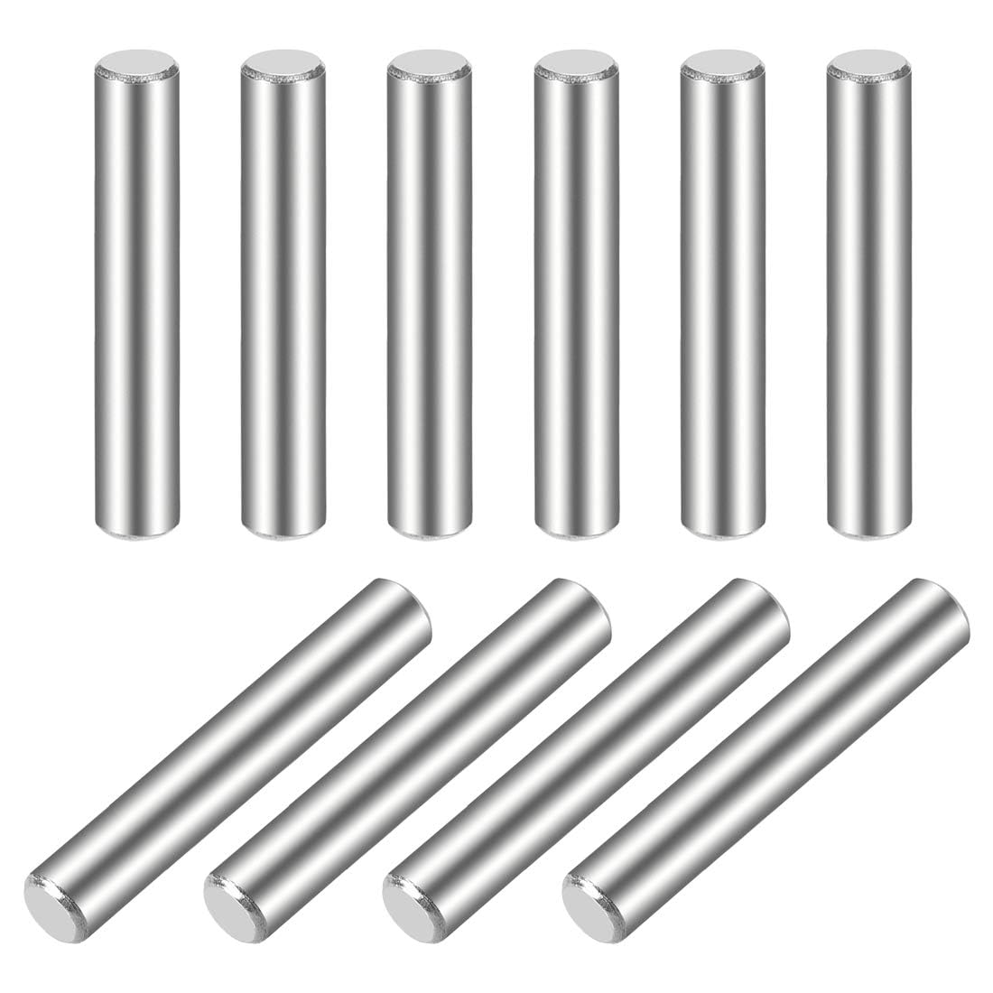 TA-VIGOR 10Pcs 4mm x 30mm Dowel Pins, 304 Stainless Steel Shelf Support Cylindrical Pin Pegs Shelf Support Pegs Fasten Elements for Furniture, Cabinets, and Mechanical Applications