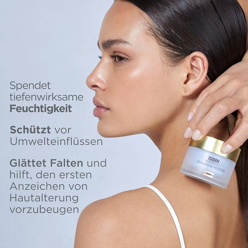 ISDINCEUTICS Hyaluronic Moisture Normal to Dry Skin, leichte, feuchtigkeitsspendende Gesichtscreme mit reiner Hyaluronsäure und Antioxidantien für normale bis trockene Haut 50 g — Foto 2 von 8
