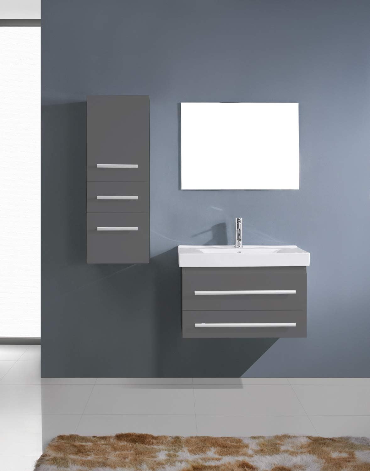 Dark Espresso Virtu Usa Um 3081 C Es Antonio Wall Mounted Single Sink Bathroom Vanity Set 29 Inch Kitchen Bath Fixtures Tools Home Improvement Sailingschoolpl