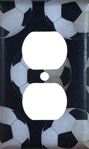 Amazon Com Soccer Decorative Outlet Wall Plate Cover Standard