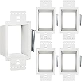 BWP 5 Pack Electrical Outlet Box Extender 1 Gang - Electrical Box Extender with 10 Screws -Single Gang Box Extender Outlet