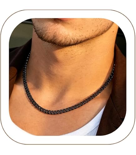 LYNNON Cuban Link Chain for Men Women 8mm/10mm/12mm 22 inch Miami