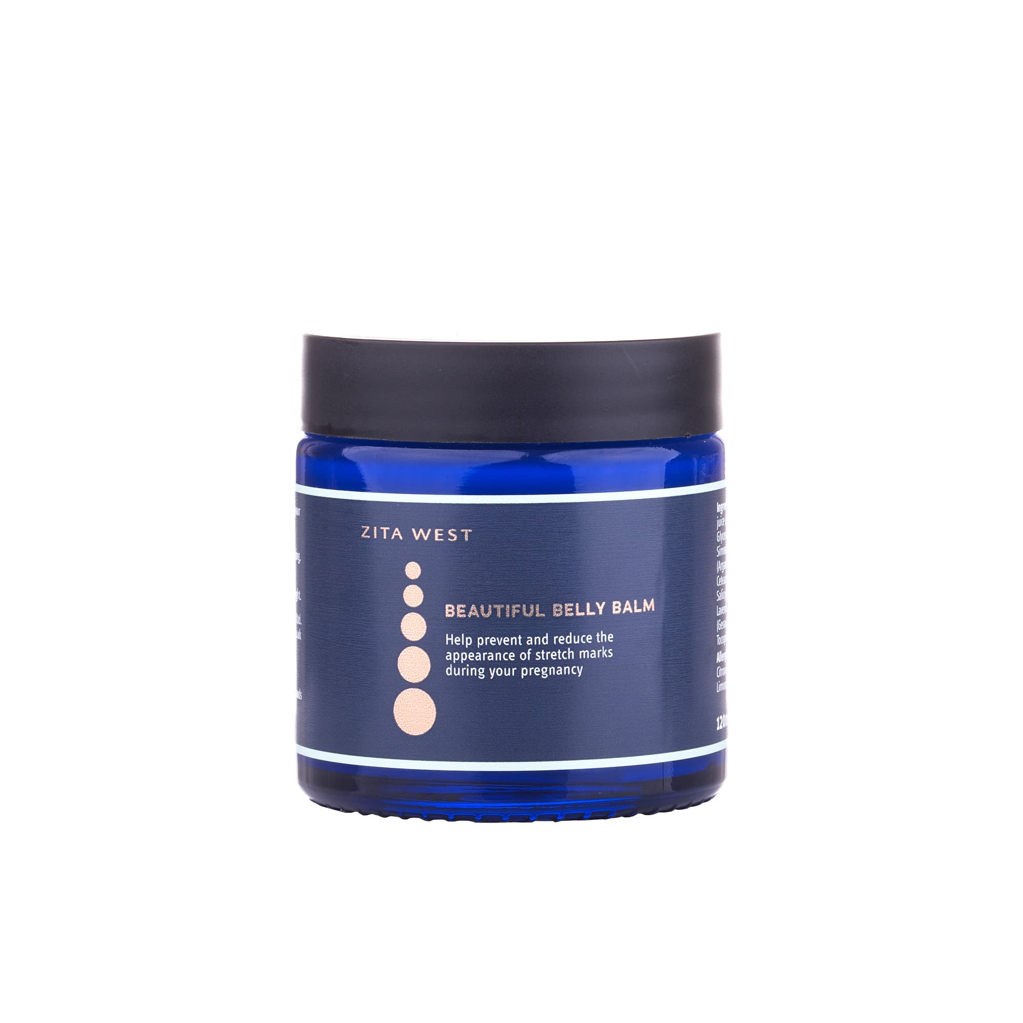 Zita West Beautiful Belly Balm - Pregnancy Massage Balm to Prevent & Reduce Stretch Marks - Relax Your Body - Improves Digestion - Reduces Aches and Pains - 120ml
