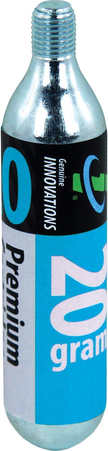 Genuine Innovations G2132 Threaded CO2 Cartridge for Bicycle Tires, 20 Gram (Pack of 6)