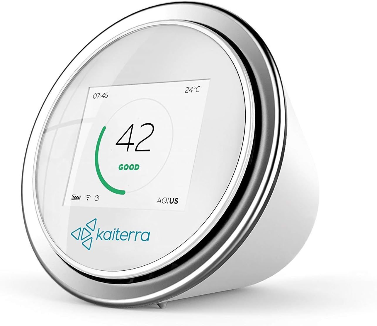 Air Quality Monitor LaserEgg 2 with PM2.5 Pollution, Temperature and Humidity Sensors - Compatible with Homekit, Free App