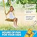Rhino StrapMate Tree Swing Straps Hanging Kit – Two 4ft Strap Holds 2800 lbs (Sgs Certified) Fast & Easy Way to Hang Any Swing – Outdoor Swing Hangers (Yellow)