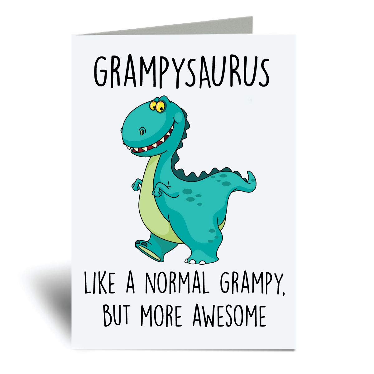 60 Second Makeover Limited Grampysaurus Greeting Cards Grampy Gifts Dinosaur Fathers Day Funny Birthday Grandpa Gifts For Gramps Notelets Notecards Father's Day