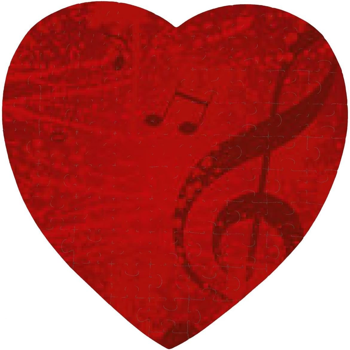 Hintergrund Musik Noten Notenschlussel Vektor Puzzle Herz 19cm X 19cm 75 Teile Amazon De Spielzeug