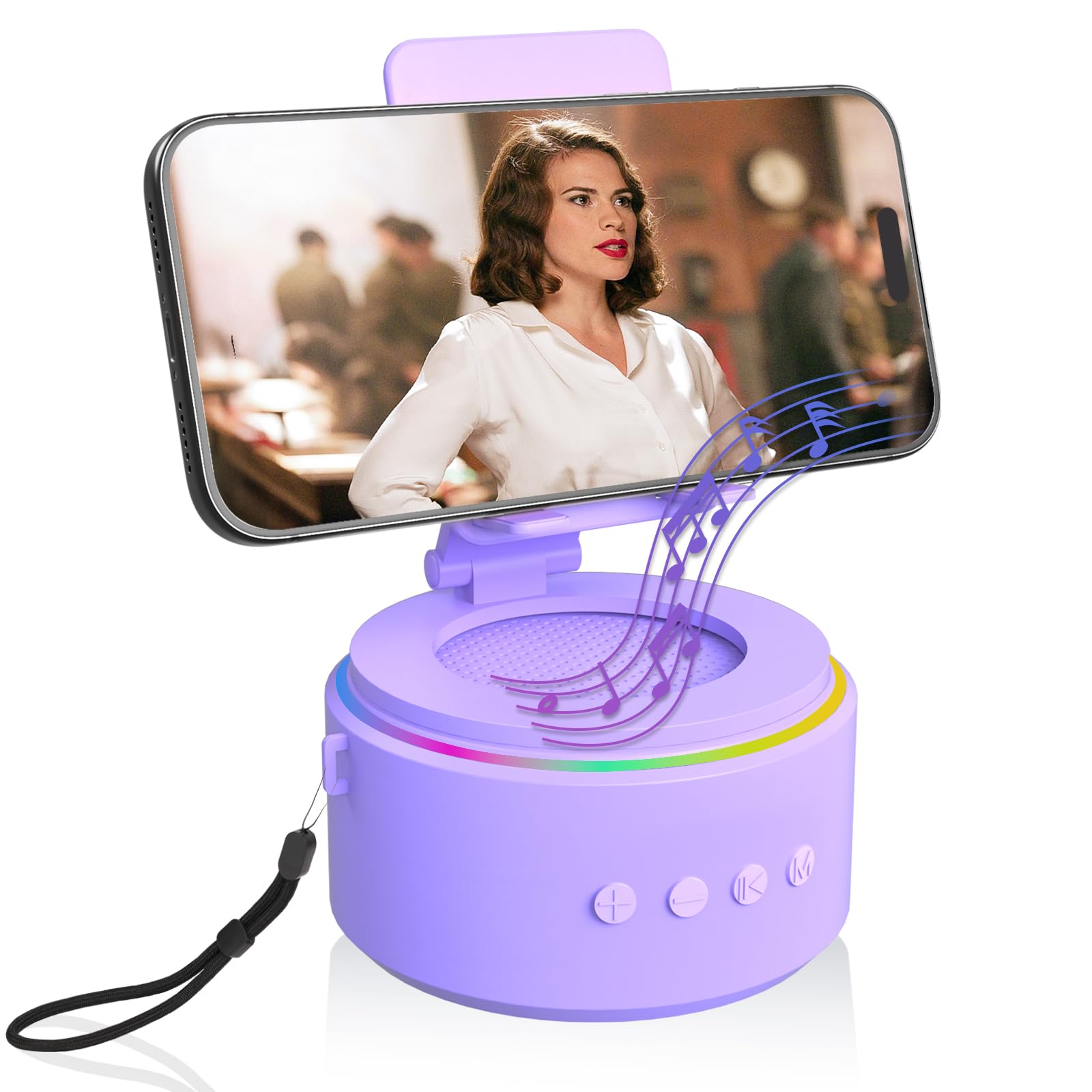 Photo 1 of ZAPUVO Gifts for Men Dad Him Husband Valentines Day - Blue Bluetooth Speaker with Phone Stand, Anniversary Birthday Gift for Teen Boy Boyfriend Women - Ideal for Home/Kitchens/Outdoor/Desk