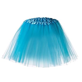 SUPIPARTY Damenrock Mädchen Ballett Tutu Tüllrock Partyrock 3-Lagig Tütü Rock 25/35/45 cm