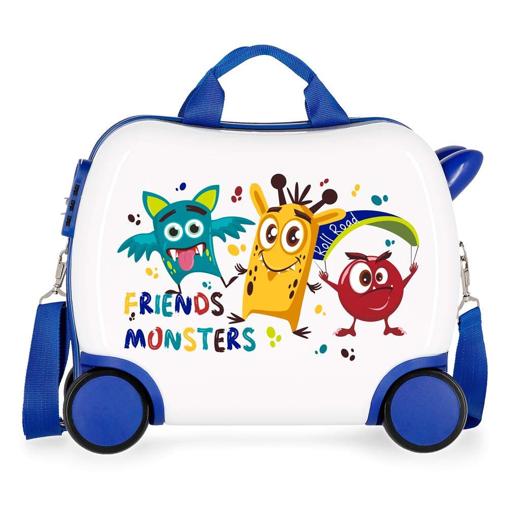 Roll Road Little Me Multicoloured Kids Rolling Suitcase 41x34x20 cm Rigid ABS Combination lock 25 Litre 2 Kg 4 Wheels Hand Luggage