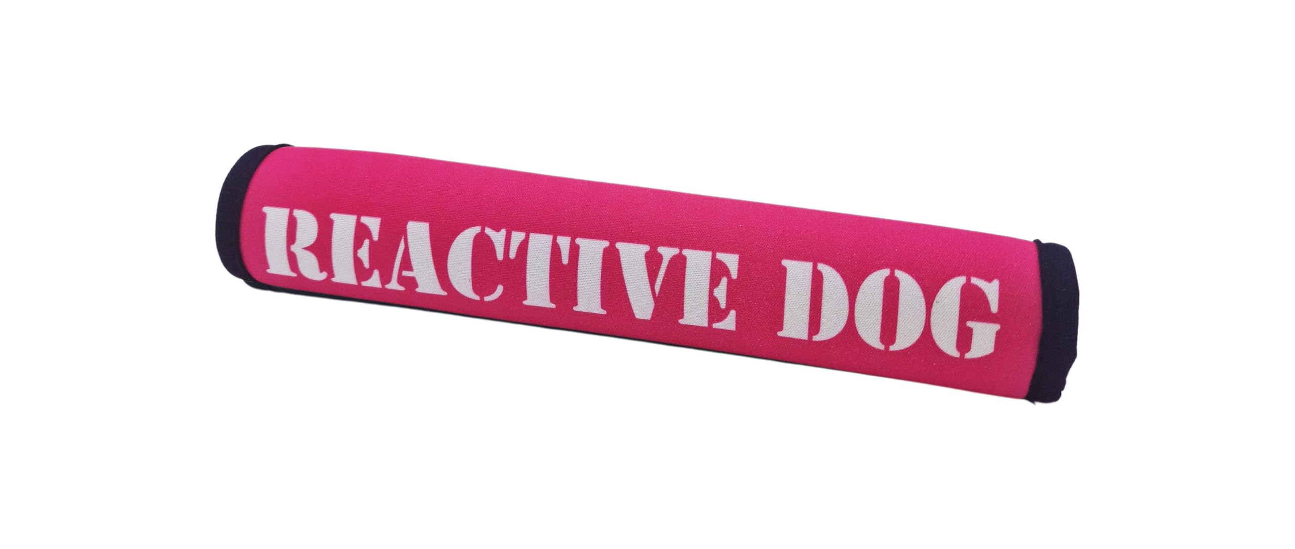 MD Gear Dog Lead Sleeve Friendly Reactive Assistance Dog In Training DO NOT PET Cover Soft Neoprene Leash Wrap (Pink, REACTIVE DOG)