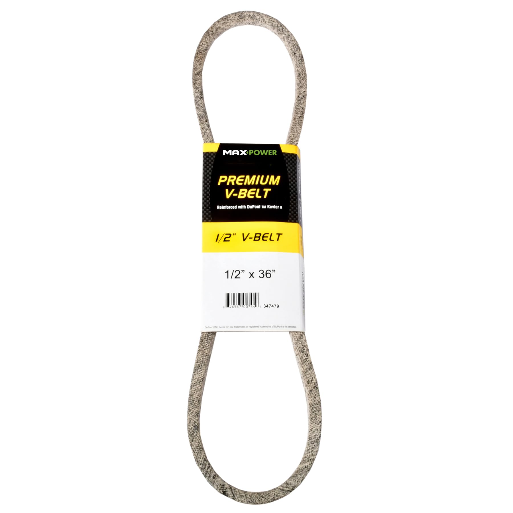Maxpower 347479 Premium Belt Reinforced with Kevlar Fiber Cords, 1/2" x 36" โ image 1