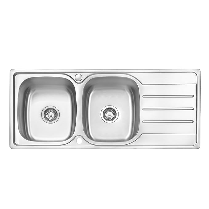 JASS Ferry Stainless Steel Kitchen Sink Inset 2.0 Double Bowl