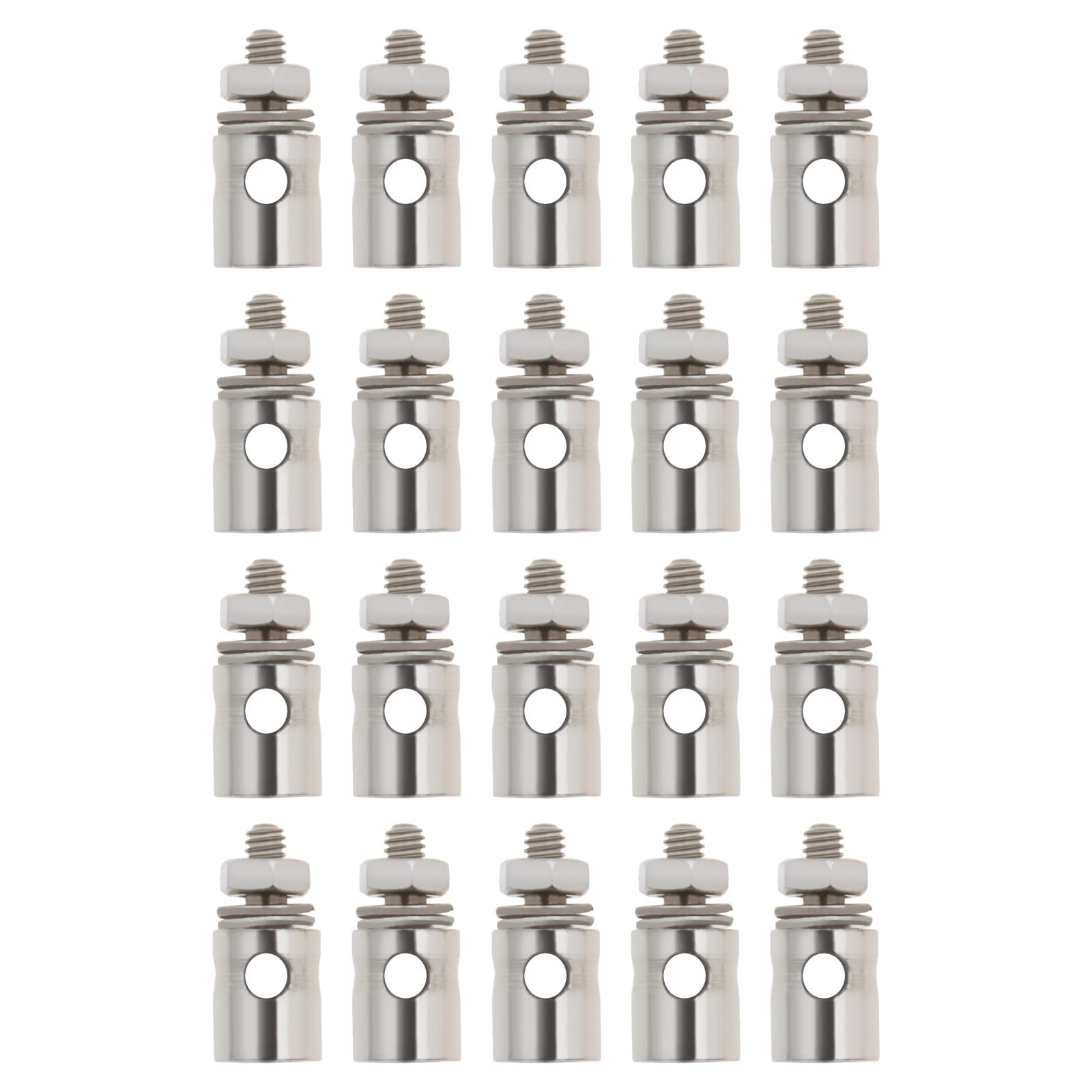 Create idea 20PCS 2.1mm Hole Diameter Pushrod Servo Connector Linkage Stoppers Adjusters Fit for 1.8-2.0mm Steel Wire for RC Model Car Airplane Helicopter