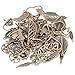 100g Mixed Charms Pendants Assorted DIY Antique Bronze Charms Pendant for Crafting Bracelet Necklace Jewelry Findings Jewelry Making Accessory (Red Copper)