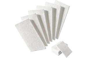 10PCS White Non Woven Pads & Non Scratch Scrubbing Pads 4x6 Inch Light Duty Scouring Pad & Abrasive Surface Scrubber Multi Sc