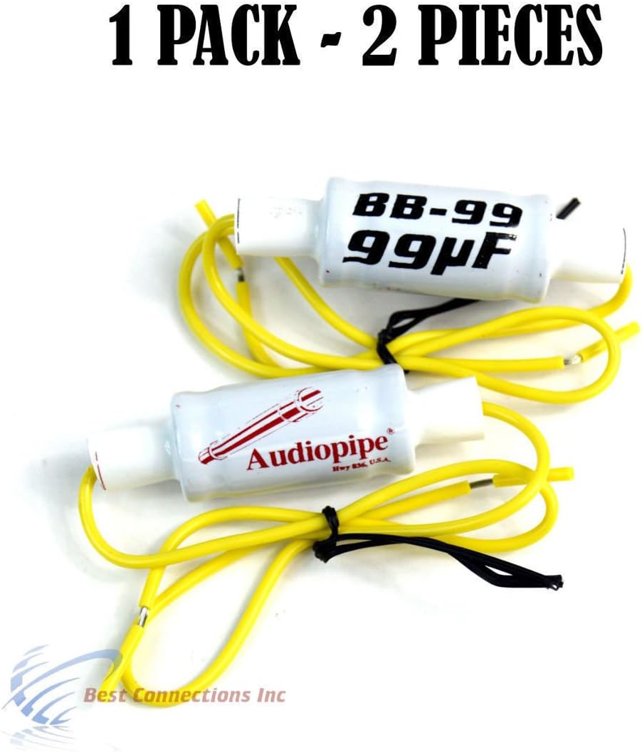 Pair Of BB99 Audiopipe In Line Noise Filter Speaker Bass Blocker 4 OHM Blockers Amazon.co.uk
