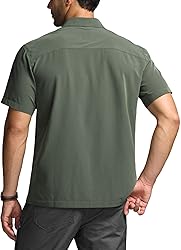 CQR Men's Short Sleeve Tactical Shirts, UPF