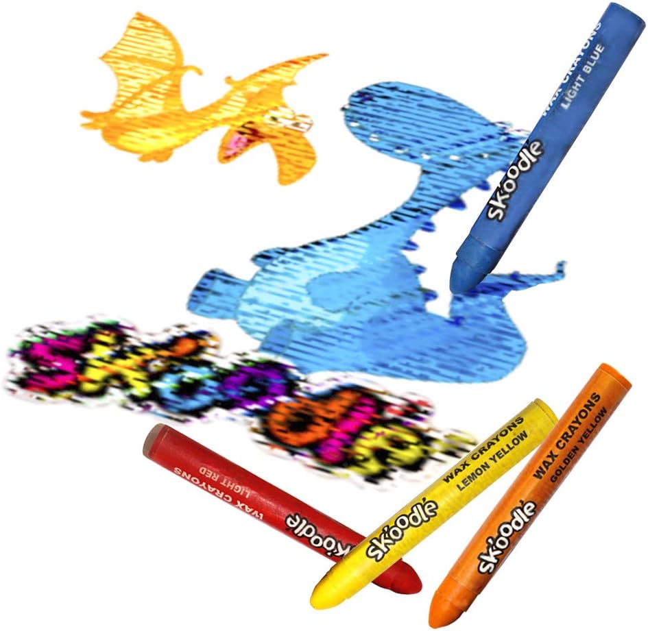 24 Pieces Assorted 80 mm Wax Crayon Set For Kids | Developing A Pencil Grip - Non Toxic, Soft Vibrant Color Crayons For Kids | Perfect For Drawing, Coloring & Painting - Gift Set For Kids | Age 2-4 : Office Products