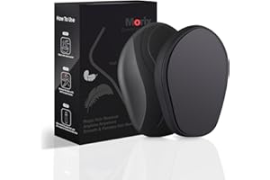 MORIX Crystal Hair Eraser for Women and Men, Reusable Crystal Hair Remover Painless Exfoliation Hair Removal Tool for Back Arms Legs (Black)