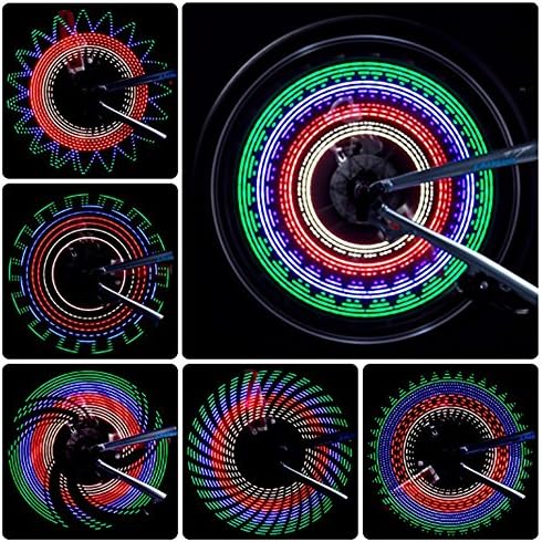 LED Bicycle Spoke Light for Bike Wheels,Bicycle Spoke Light Wind Fire Wheels Silica Gel Spoke Light Steel Wire Lamp Mountain Bike Wheel Light