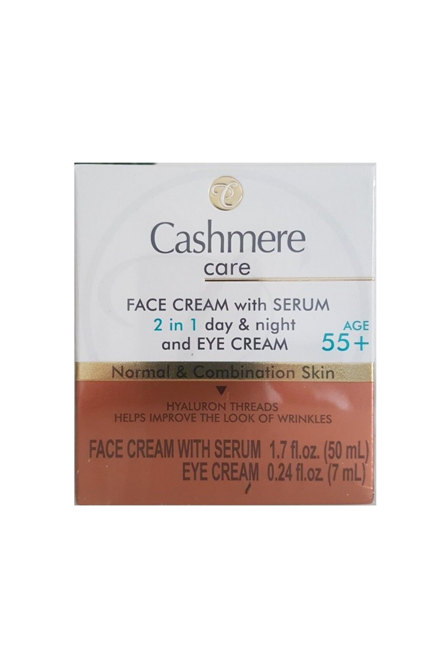 Cashmere Care Day & Night Face Cream 50ml and Eye Cream 7ml, Age 55+