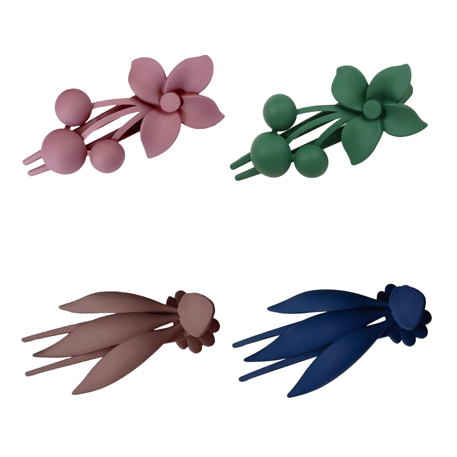 4Pcs Beautiful Butterfly Hair Clips Cute Duck Beak Hair Pin Flower Hair Clip Non Slip Hair Barrettes for Women Ladies Daily Hair Style