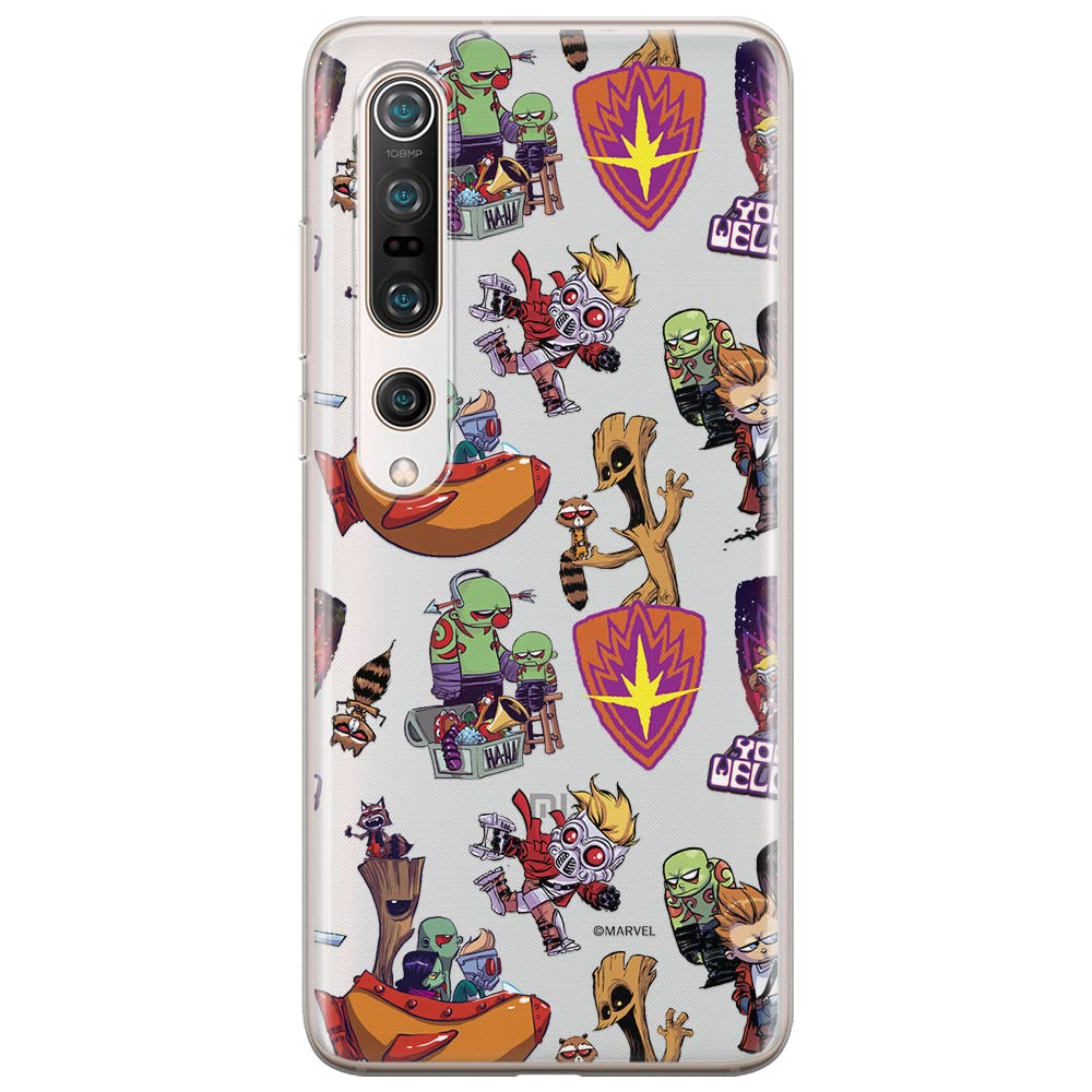 ERT GROUP mobile phone case for Xiaomi MI 10 / MI 10 PRO original and officially Licensed Marvel pattern Guardians of the Galaxy 007 optimally, partially transparent