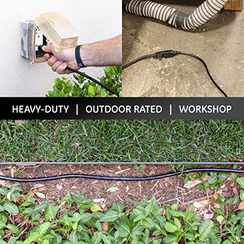 UltraPro Outdoor Extension Cord, 15 Ft, Heavy Duty Extension Cord