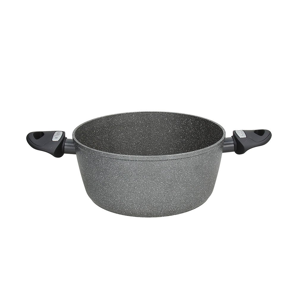 Tognana wi75814amnf Casserole 2 Handles Mythos, Aluminium, Grey Marble, 20