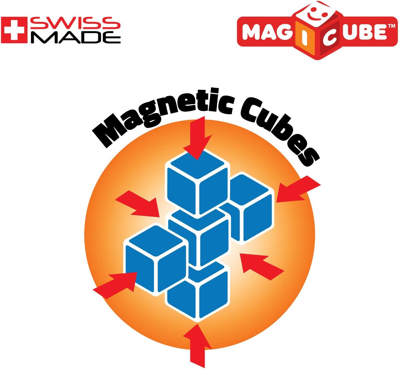 Geomag 121, Magicube Insects - Building Game with Magnetic Cubes, 4 Cubes, multicolored, 4 Cubess - Image 4
