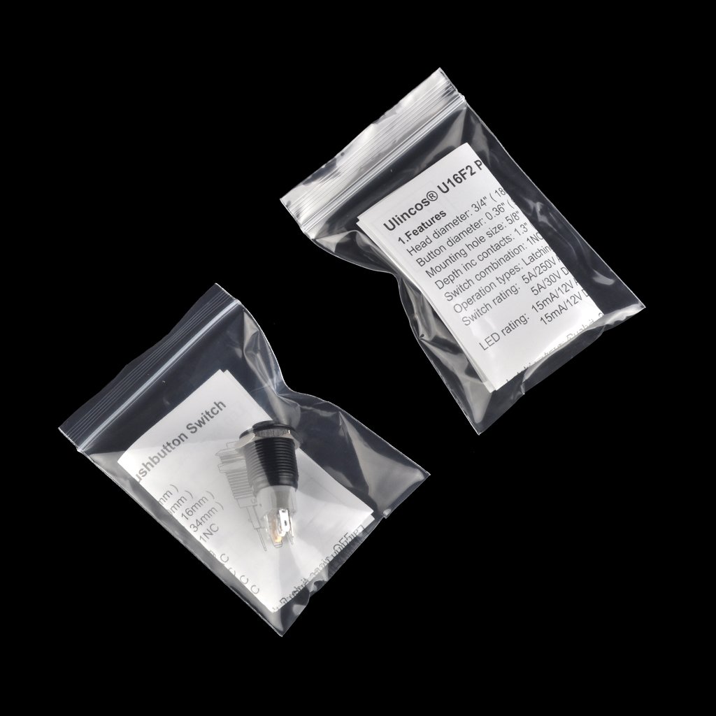 Ulincos Latching Pushbutton Switch U16f2 1no1nc Spdt On Off