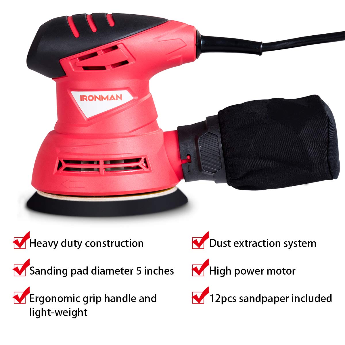 Goplus SU-1316-TE Random Orbital Sanders product image 5