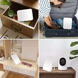 YEAKE 8-Inch Table Desk Vanity Mirror Portable Folding 90° Stand White view 5