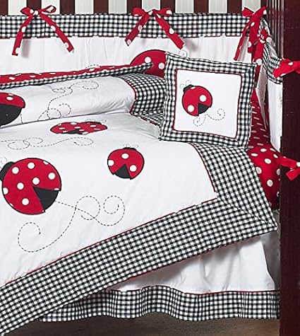 ladybug crib bedding set