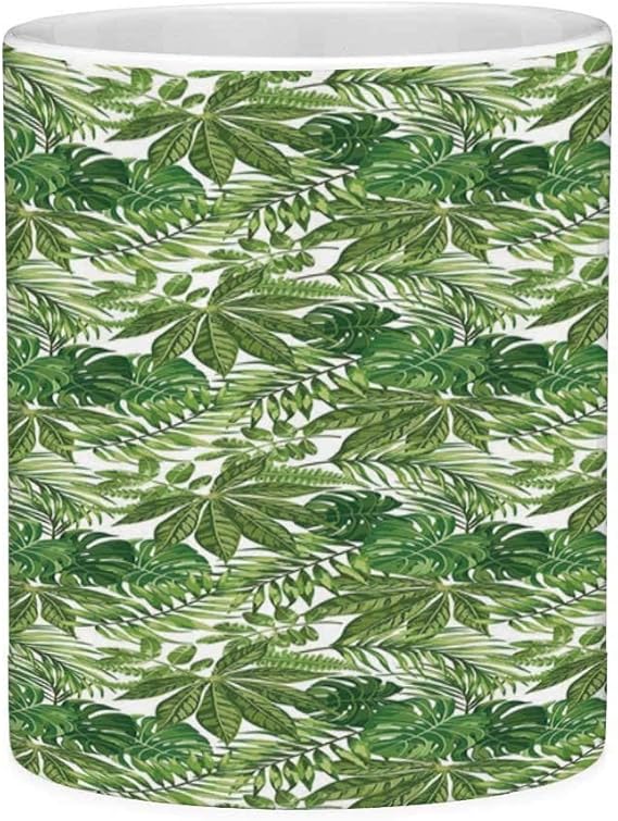 Taza de café divertida con cita Hoja de palma 11 onzas Taza de café