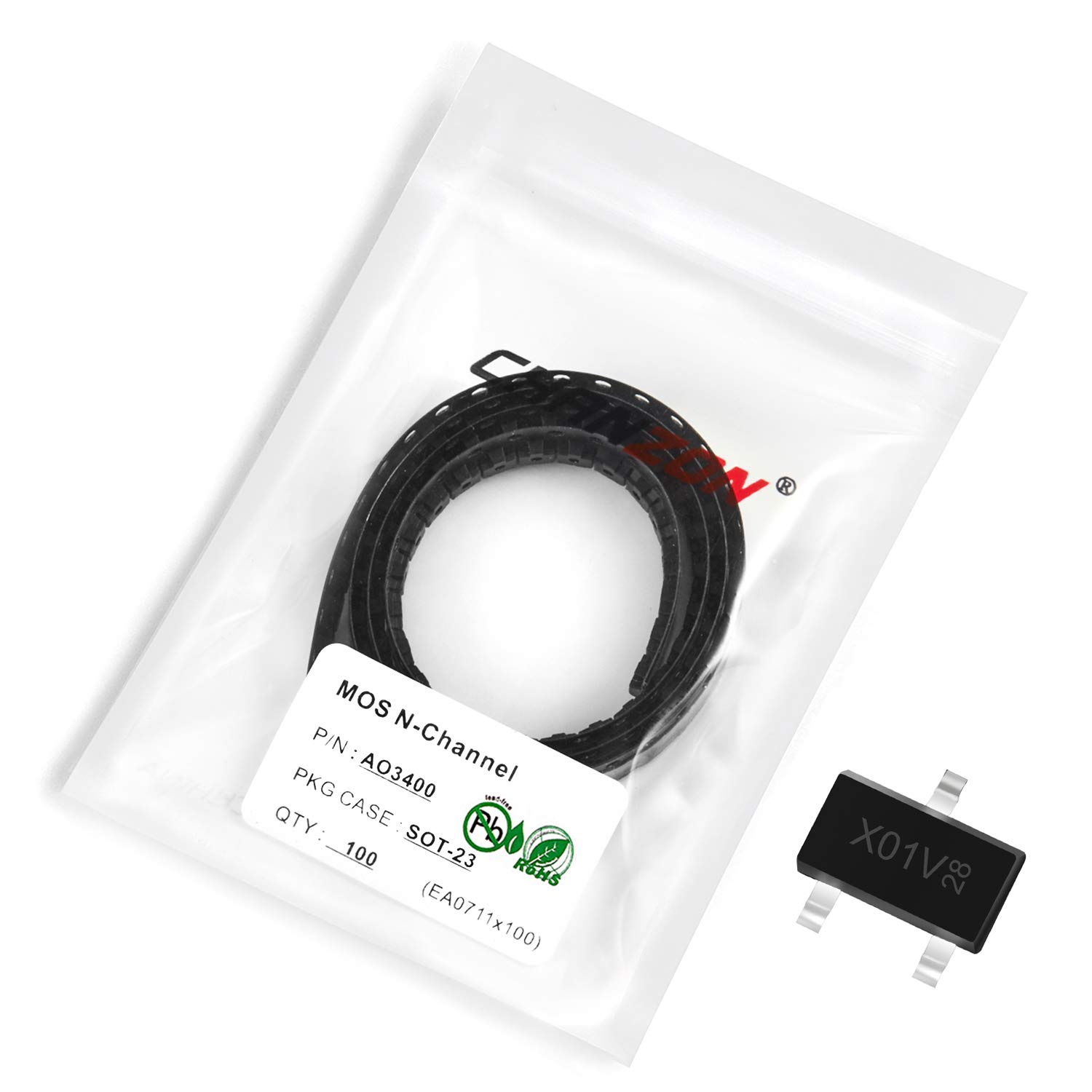 Chanzon 100pcs AO3400 SOT-23 Sic Mosfet MOS N-Channel Transistor n-fet ...