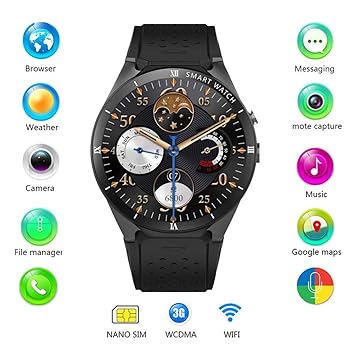 Tomorrow Sun Shine Reloj Inteligente 3G Android 7.0 Cámara ...