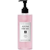 Atom Fresh Fine Fragrance Body Wash – Rose Freesia Oud Scent | Gentle Amino-Acid Cleanser with Oat, Soapberry & Vitamin E | Plant-Based & Sulfate-Free, 16.94 fl oz