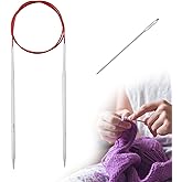Knitting Needles Circular 40 inch (100cm) Stainless Steel Round Knitting Needles Size US 6 (4mm)