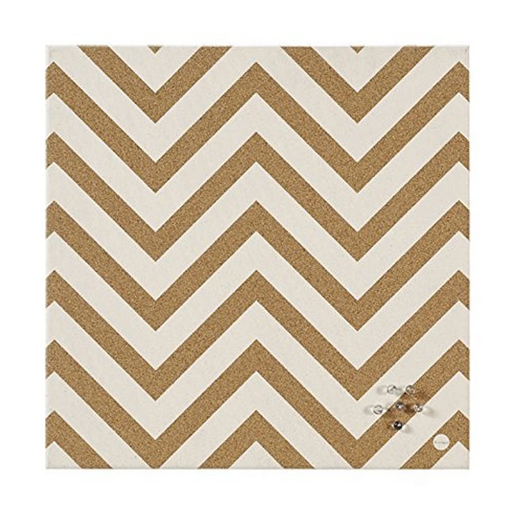 Chevron SF751278397 Bi-Office Cork Notice Board 40 x 40 cm Natural