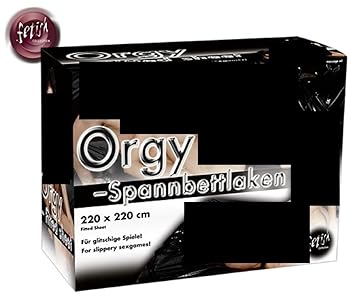 Feuchtalarm - Lack Spannbettlaken schwarz, Größe 220 x 220 cm - Ideal geeignet für Massage, Erotikspiele, Sexspiele für Paare