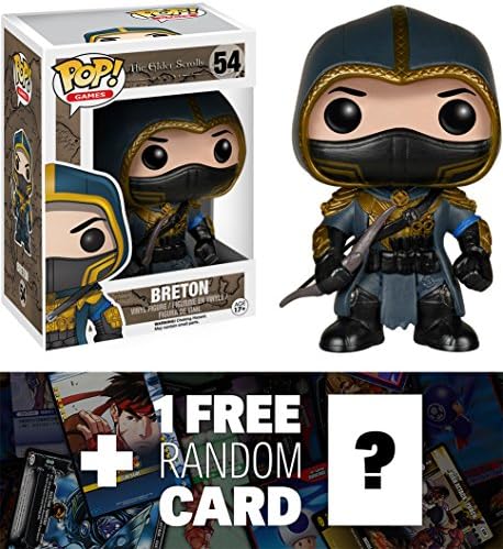 Breton: Funko POP! x The Elder Scrolls Online Vinyl Figure + 1 FREE Video Games Themed Trading Card Bundle [52690]