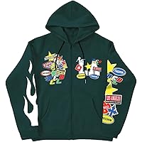 PLAYPUNK Spider Full Zip Hoodies Y2K Graphic Hoodie Oversized Hip