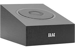 ELAC Debut 2.0 A4.2 Dolby Atmos Module Speakers, Black (Pair) - Concentric Driver with 0.5” Polymer Tweeter & 4” Aramid Fiber Woofer