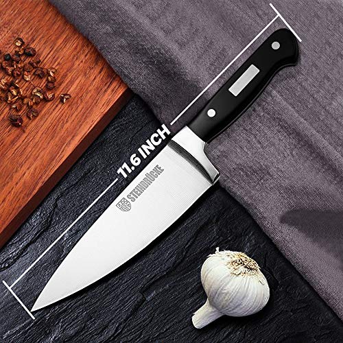 STEINBRÜCKE Chef Knife, 6-Inch Kitchen chef Knives Sharp Chef\'s Knife, 5cr15mov German Stainless Steel, Full Tang, Cook\'s Knife for Home Kitchen Restaurant
