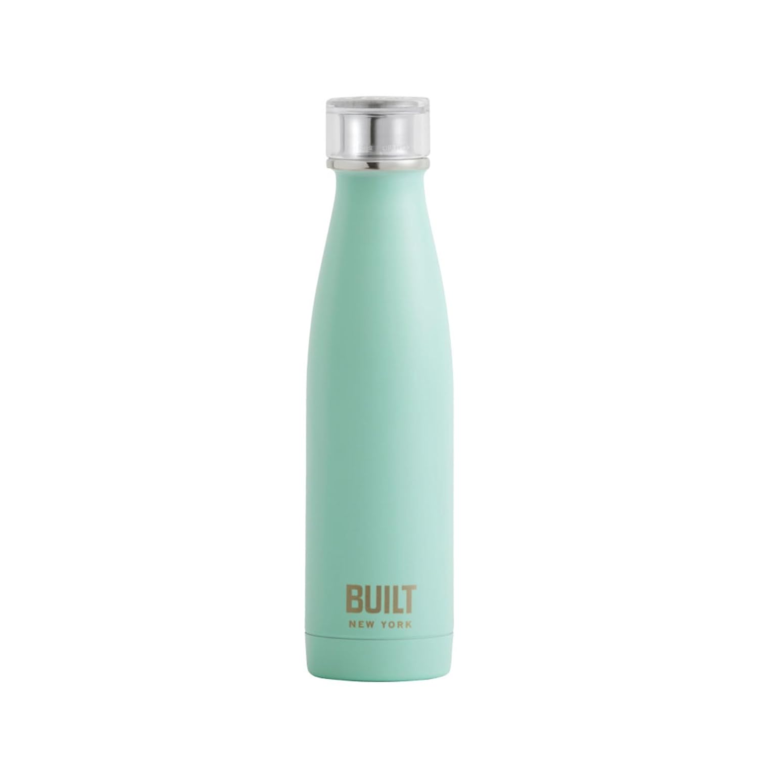 Built NY Double Wall Stainless Steel Perfect Seal Water Bottle, 17-Ounce, Mint